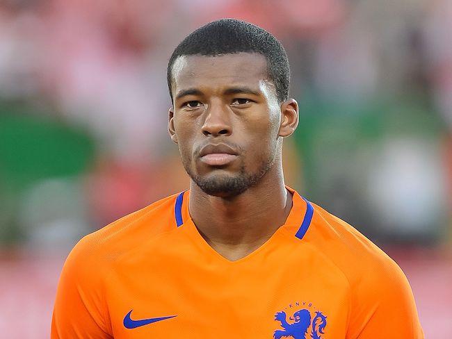 Georginio Wijnaldum during Austria vs Netherlands match in June 2016