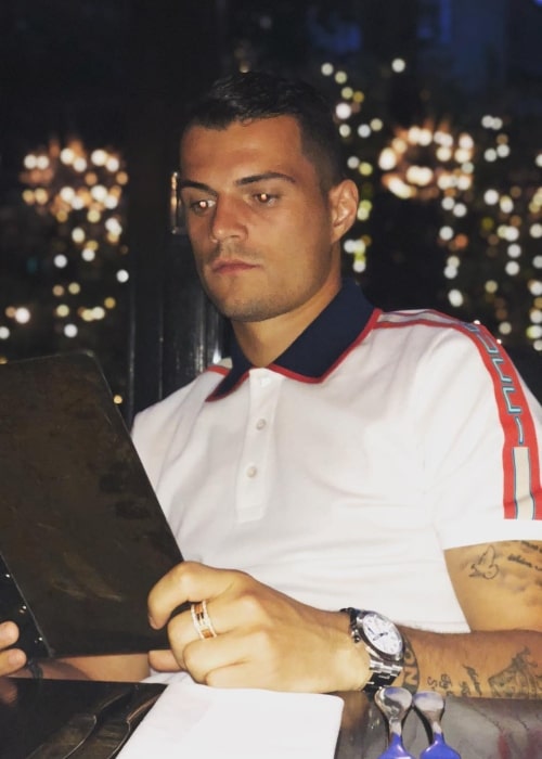 Granit Xhaka as seen in August 2018