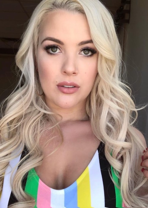 Hailey Reese in a selfie in August 2018