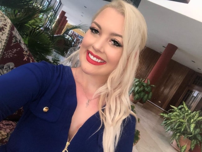 Hailey Reese in a selfie in March 2018