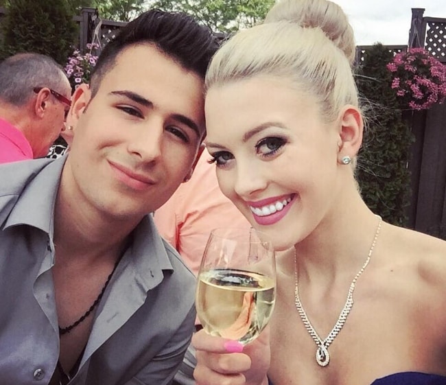 Hailey Reese with Tyler Medeiros in July 2016