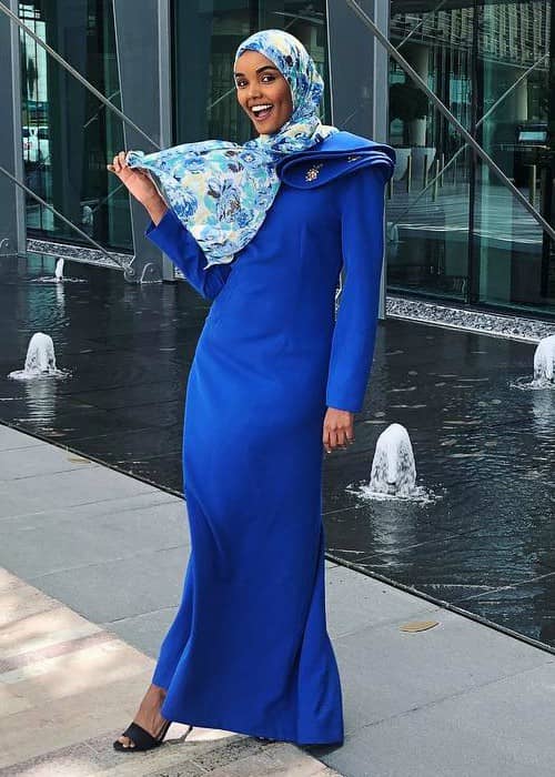 Halima Aden as seen in April 2018