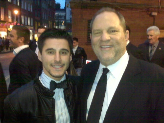 Harvey Weinstein (Right) pictured with Josh Wood at the 54th Annual BFI London Film Festival