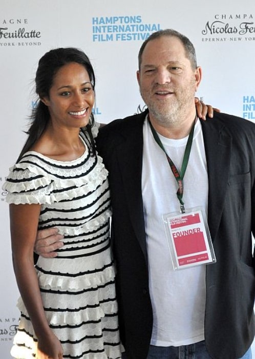 Harvey Weinstein with Rula Jabreal during the 18th Annual Hamptons International Film Festival in October 2010