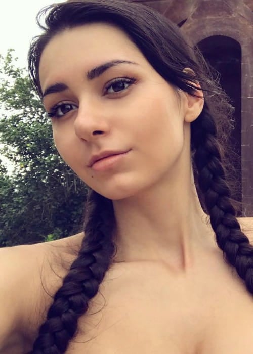 Helga Lovekaty in an Instagram selfie as seen in May 2017