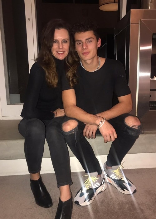 Jack Kelly with his mother in June 2018
