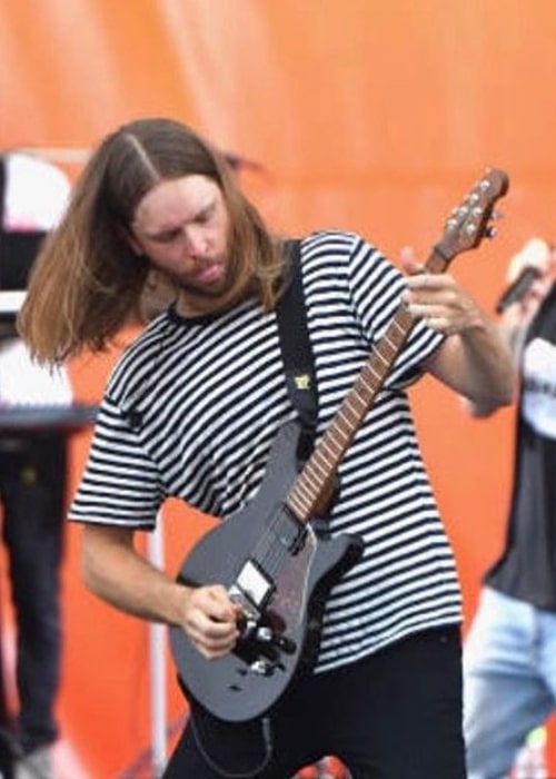 James Valentine while performing at the 2017 New Orleans Jazz Fest