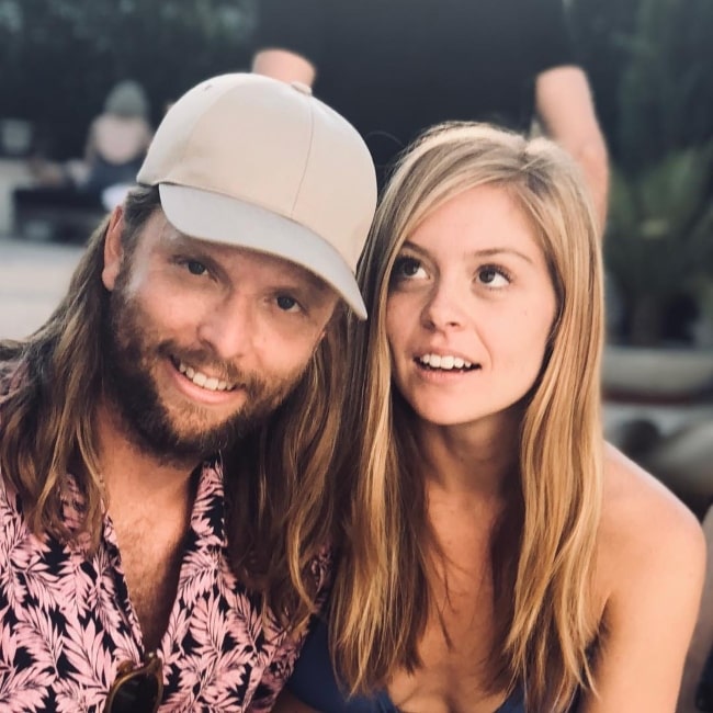 James Valentine with Alexis Novak in 2018