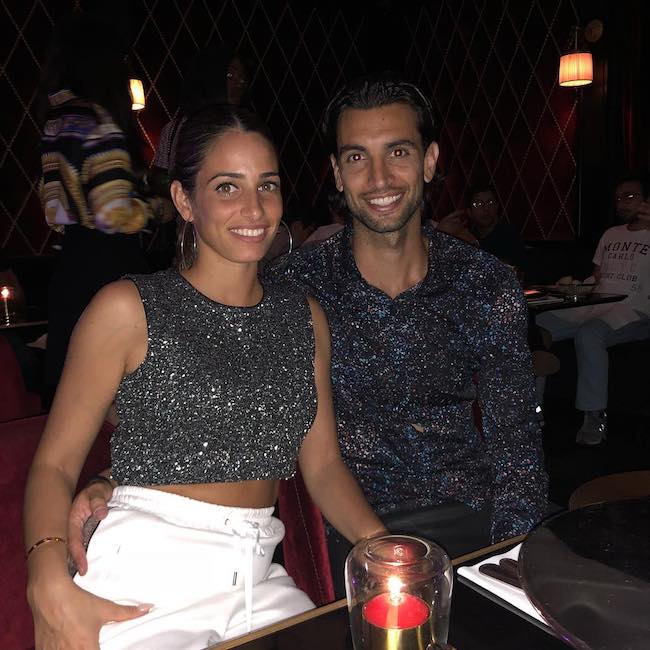 Javier Pastore with wife Chiara Picone in August 2018