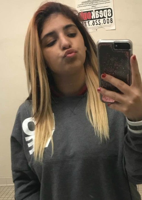 Jennishka Roman in a selfie in April 2017