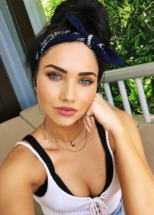 Jessica Green in a selfie in Thailand in August 2017