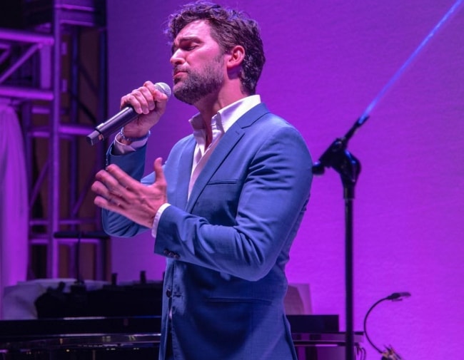 Juan Pablo Di Pace during a performance at the Project Angel Food Awards in Los Angeles, California in August 2018