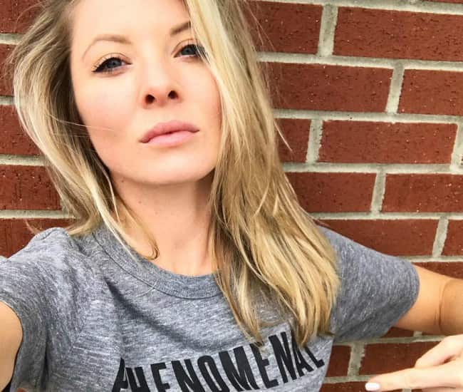 Kaitlin Doubleday in a selfie as seen in March 2018