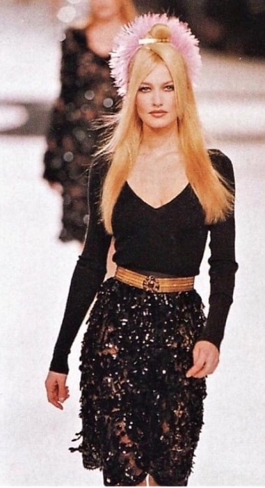 Karen Mulder as seen during a fashion show