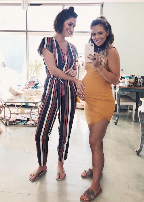 Katrina Scott with friend Karena Dawn in September 2018