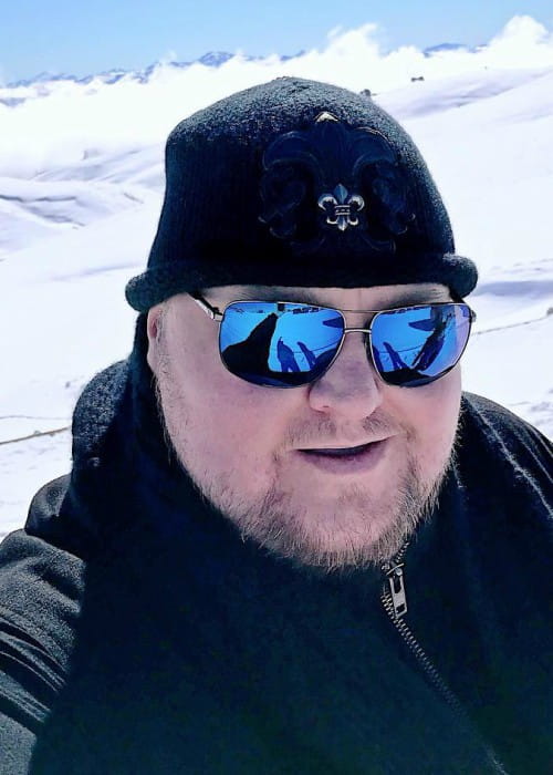 Kim Dotcom in an Instagram selfie as seen in August 2018