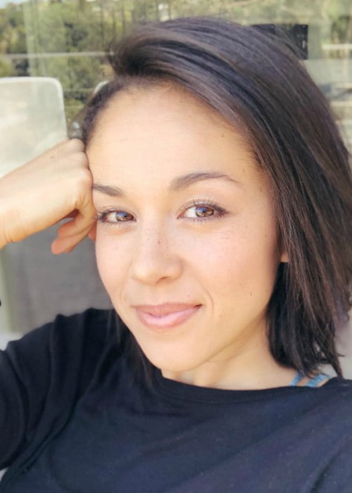 Kina Grannis in an Instagram selfie as seen in July 2018