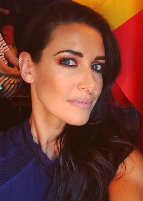 Kirsty Gallacher in a selfie in July 2018