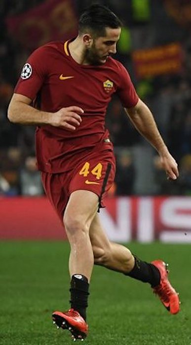 Kostas Manolas of Roma during a football match in March 2018