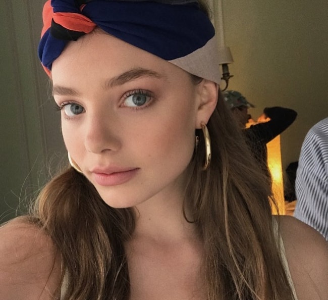 Kristine Froseth in a selfie in January 2018