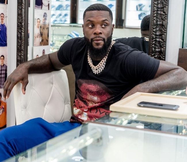Lance Stephenson at Icebox Diamonds & Watches in August 2018