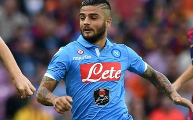 Lorenzo Insigne during a match as seen in November 2014