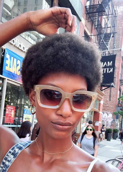 Mame Camara in New York as seen in September 2018