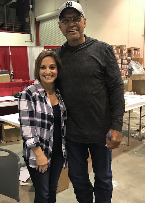 Mary Lou Retton with Reggie Jackson in 2017