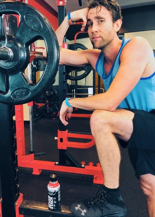 Matthew Lewis working out to shed off the holiday-weight in January 2018