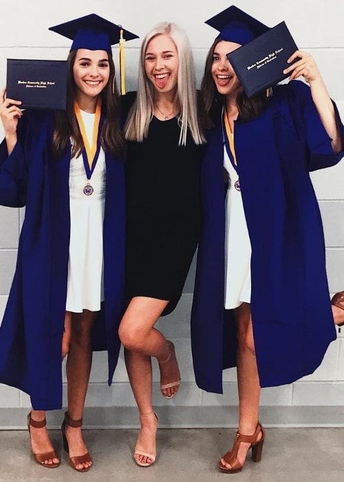 Megan Stitz (Corner Left) as seen on her graduation day in May 2017