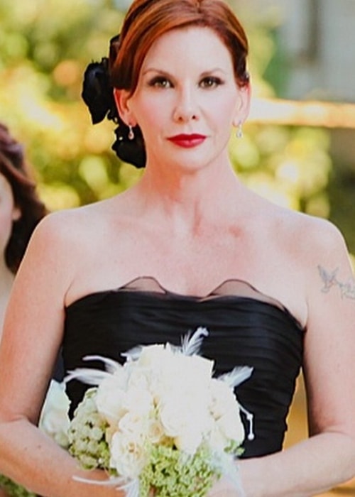 Melissa Gilbert as a bridesmaid at her BFF Sandy Peckinpah's wedding in 2011