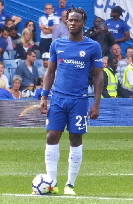 Michy Batshuayi as seen during a Chelsea F.C's match against Burnley at Stamford Bridge in August 2017