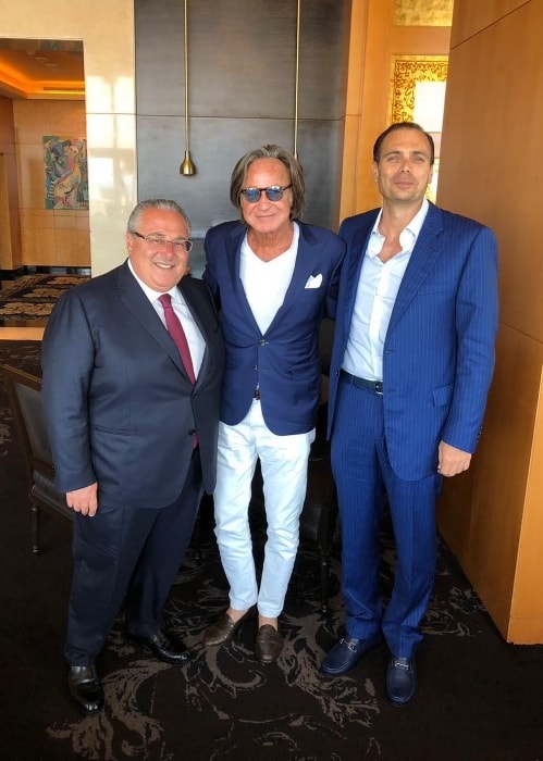 Mohamed Hadid (Center) as seen at Zaitunay Bay in July 2018