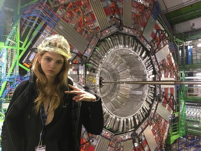 Molly Bair at CERN in March 2018