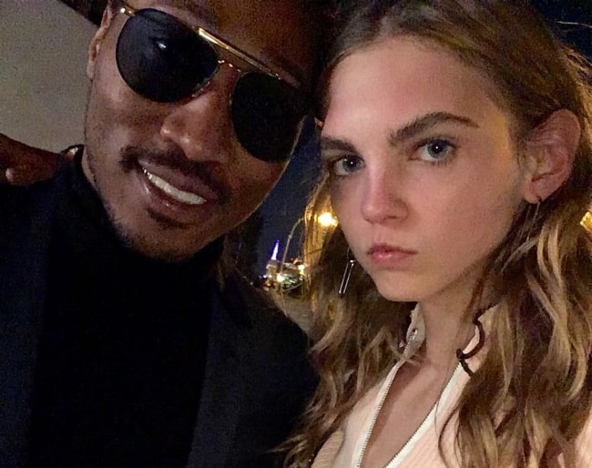 Molly Bair with Future Hendrix in November 2016