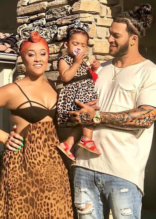 Natalie Nunn with her family as seen in July 2018