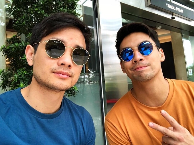 Osric Chau (Left) in a selfie with Yoshi Sudarso in September 2018