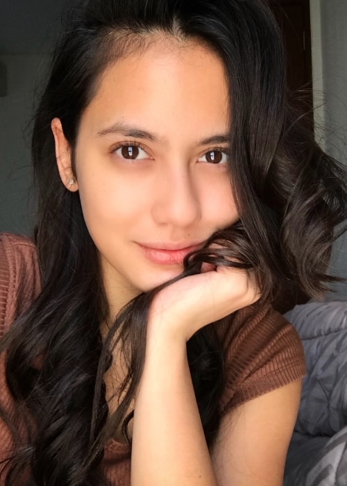 Pevita Pearce in a selfie in July 2018