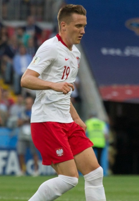 Piotr Zieliński during a match in June 2018