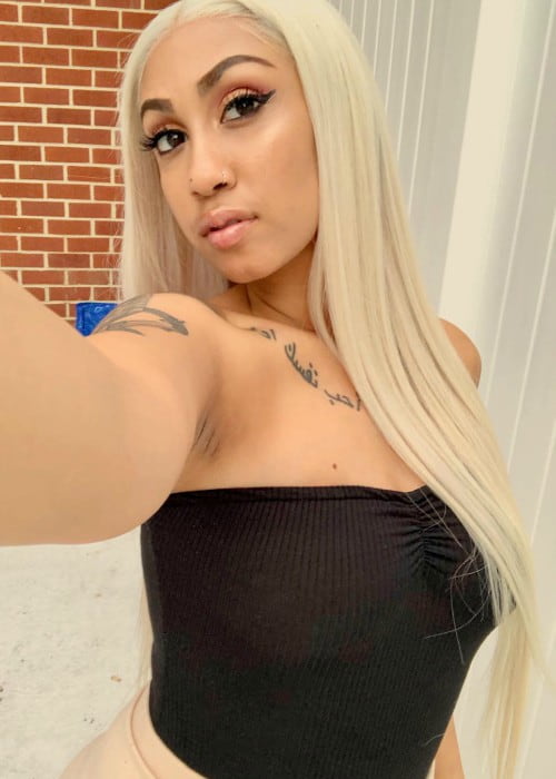 Queen Naija in a selfie in July 2018