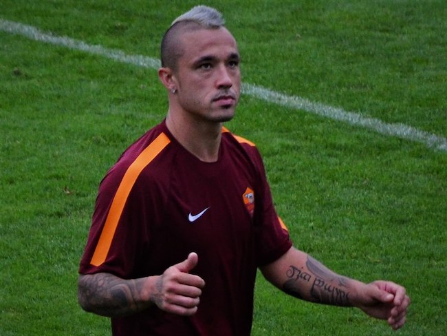 Radja Nainggolan on the playing field in 2014