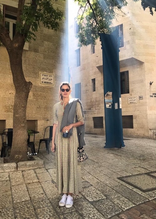 Raica Oliveira as seen in Jerusalem in April 2018