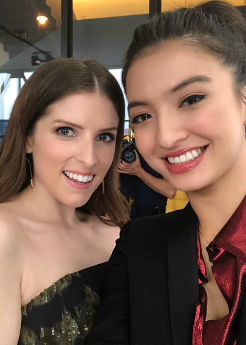 Raline Shah (Right) and Anna Kendrick in a selfie in August 2018