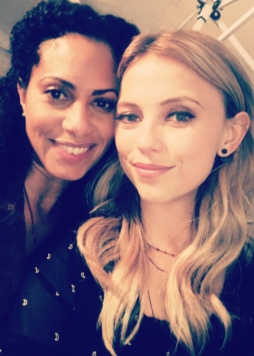 Riley Voelkel in a selfie with Christina Moses in July 2018