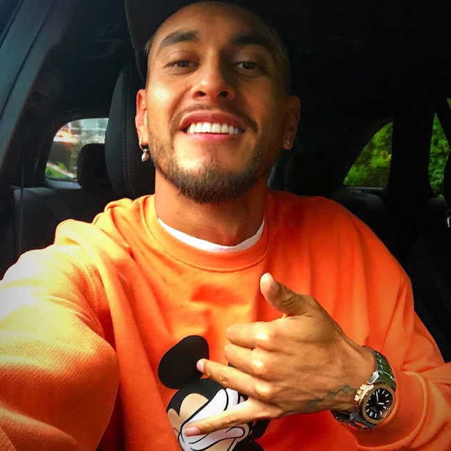 Roberto Pereyra in a car selfie in August 2018