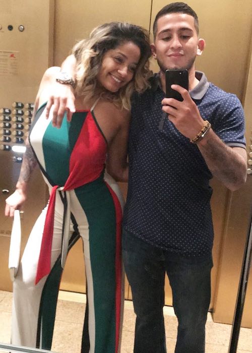 Sergio Pettis with his girlfriend in July 2018