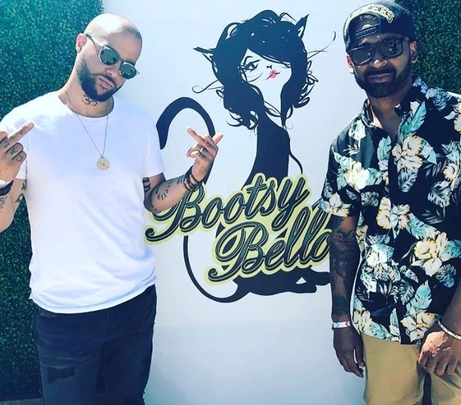 Sky Blu (Left) with Nate aka "Reek" at Coachella 2017