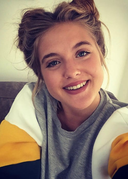 Sophia Münster in a selfie in September 2017