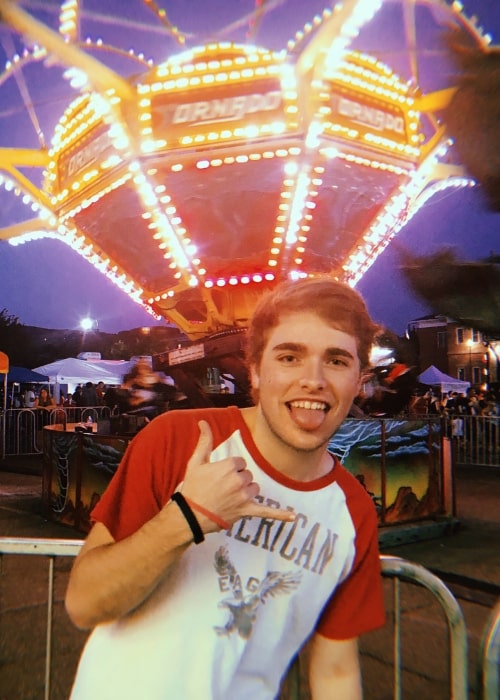 Trey Ovard at a carnival in July 2018