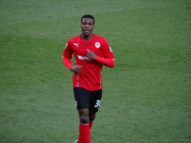 Wilfried Zaha as seen while playing for Cardiff City in February 2014